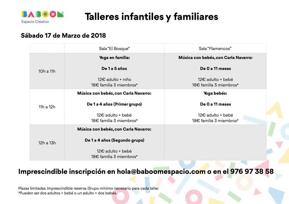 Taller fin de semana- música en familia